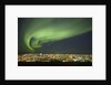 Aurora Borealis over Reykjavik by Anonymous