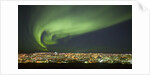 Aurora Borealis over Reykjavik by Anonymous