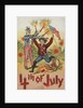 4th of July Postcard with Firecrackers by Anonymous