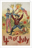 4th of July Postcard with Firecrackers by Anonymous