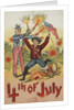 4th of July Postcard with Firecrackers by Anonymous