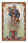 Hurrah for the Fourth of July Postcard by Anonymous