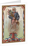 Hurrah for the Fourth of July Postcard by Anonymous