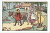 Illustration of Jack Leaving to Sell the Family Cow by Lois Lenski