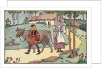 Illustration of Jack Leaving to Sell the Family Cow by Lois Lenski