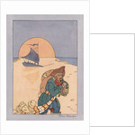 Illustration of a Pirate Carrying Treasure by Jan Cragin