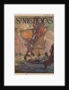 Illustration of Pirates Rowing to Ship by Manning DeVilleneuve Lee