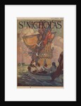Illustration of Pirates Rowing to Ship by Manning DeVilleneuve Lee