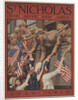 Illustration of Children Greeting Soldiers on Train by Norman Price