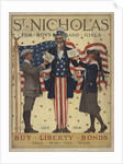 Illustration of Uncle Sam Handing Out Liberty Bonds by Norman Price