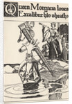 Queen Morgana Loses Excalibur His Sheath by Howard Pyle