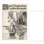 Queen Morgana Loses Excalibur His Sheath by Howard Pyle