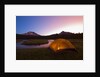 Tent Beside a Stream at Sunrise by Anonymous