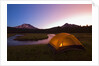 Tent Beside a Stream at Sunrise by Anonymous