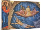 Greek Orthodox Fresco Depicting The Miracle of the Fish by Anonymous
