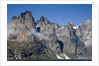 Mountain Peaks at Torsukattak Fjord by Anonymous