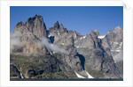 Mountain Peaks at Torsukattak Fjord by Anonymous
