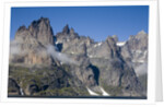 Mountain Peaks at Torsukattak Fjord by Anonymous