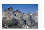 Mountain Peaks at Torsukattak Fjord by Anonymous