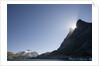 Mountain and Fjord at Sunset by Anonymous