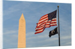 Washington Monument and American Flag by Anonymous