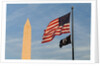 Washington Monument and American Flag by Anonymous