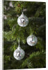 Mirrored Christmas Ornaments on Christmas Tree by Anonymous