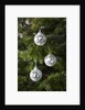 Mirrored Christmas Ornaments on Christmas Tree by Anonymous