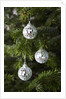 Mirrored Christmas Ornaments on Christmas Tree by Anonymous