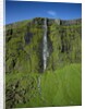 Drifandi Waterfall and Moss-Covered Cliff by Anonymous