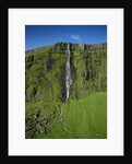 Drifandi Waterfall and Moss-Covered Cliff by Anonymous