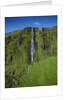 Drifandi Waterfall and Moss-Covered Cliff by Anonymous