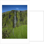 Drifandi Waterfall and Moss-Covered Cliff by Anonymous