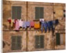 Laundry Hanging Outside Windows by Anonymous