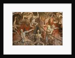 Detail of Hell from Last Judgment Fresco Cycle by Frederico Zuccaro and Giorgio Vasari