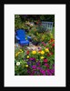Backyard Flower Garden With Chair by Anonymous