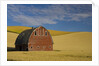 Red Barn in Wheat Field by Anonymous