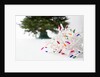 Christmas Lights in Front of Tree by Anonymous