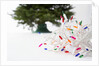 Christmas Lights in Front of Tree by Anonymous