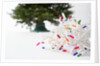 Christmas Lights in Front of Tree by Anonymous