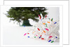 Christmas Lights in Front of Tree by Anonymous