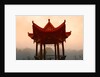 Pavilion Overlooking Karst Hills in Mist by Anonymous