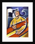 Man Carrying Surfboard by Anonymous