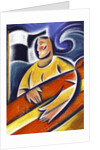 Man Carrying Surfboard by Anonymous