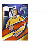 Man Carrying Surfboard by Anonymous