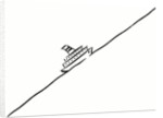 Ship on Diagonal Sea by Anonymous