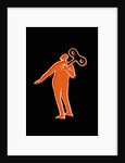 Windup Man Trying to Reach His Control by Anonymous