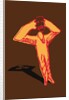 Figure removing an angry mask by Anonymous