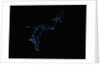 Figure running through the rain with an umbrella by Anonymous