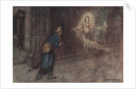 He Saw a Beautiful Woman Coming Out of the Palace by Warwick Goble